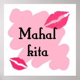 MAHAL KITA  - Tagalog I love you Poster