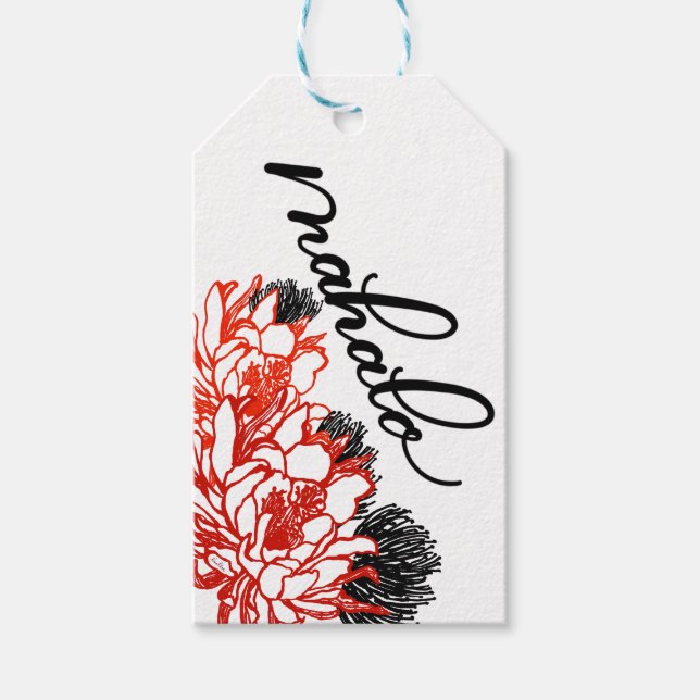 Mahalo Aloha Gift Tags (Front)