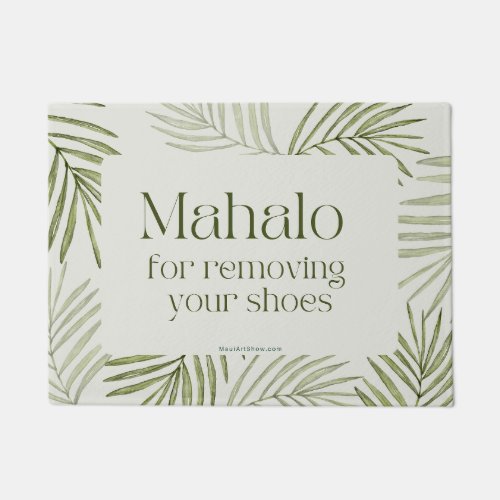 MAHALO FOR REMOVING YOUR SHOES _ DOOR MAT RUG