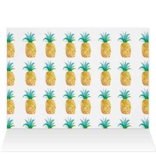 Mahalo Hawaiian Baby Shower Thank You Cards (Inside Horizontal (Top))