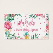 Mahalo Hawaiian Baby Shower Thank You Cards (Front)