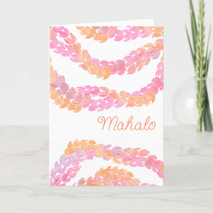 Mahalo Letterpress Thank You Card