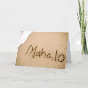 Mahalo Letterpress Thank You Card