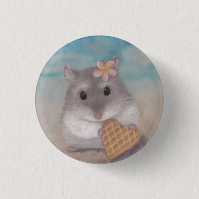 Mahalo on the Beach Button (Front)