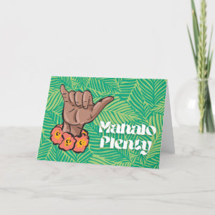 Mahalo Plenty Thank You Hawaiian Pidgin Greeting Card