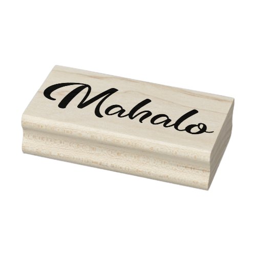 Mahalo _ script1 rubber stamp