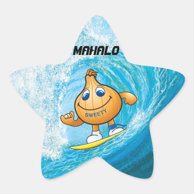 MAHALO STAR STICKER (Front)