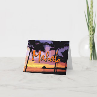 Mahalo Sunset Notecard