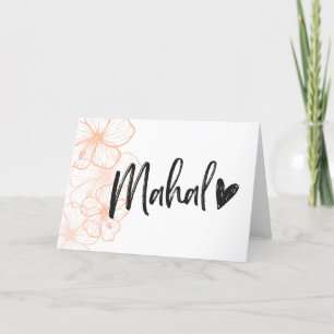 Mahalo Thank You Hawaii Hawaiian Island Card