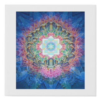 Mahamrityunjaya Yantra Faux Canvas Print