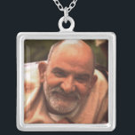 Maharaj-ji Neem Karoli Baba Silver Plated Necklace<br><div class="desc">The beloved Maharaj-ji,  Neem Karoli Baba,  who taught us by His radiant prescence to "love everyone. serve everyone. feed everyone. tell the truth. remember God."</div>