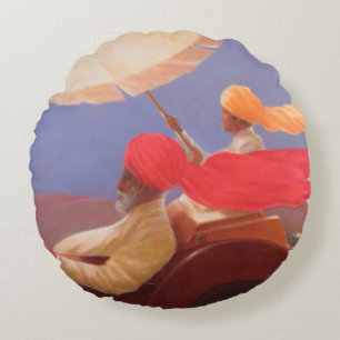 Maharaja at Speed 2010 Round Pillow