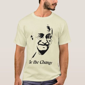 Mahatma Gandhi - Be the Change - Organic T-shirt