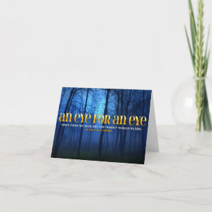 Mahatma Gandhi Inspirational Quote "Eye for eye" Thank You Card