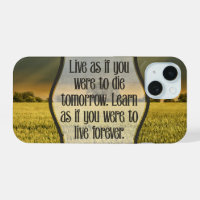 Mahatma Gandhi Inspirational Quote "Live"