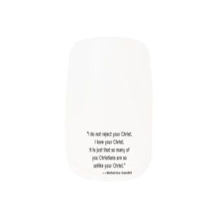Mahatma Gandhi on Christians Minx Nail Wraps
