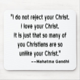 Mahatma Gandhi on Christians Mouse Pad