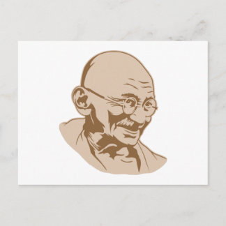 Mahatma Gandhi Portrait Postcard