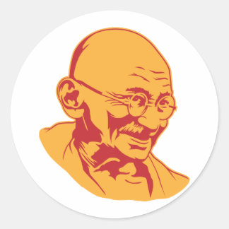 Mahatma Gandhi Portrait Sticker