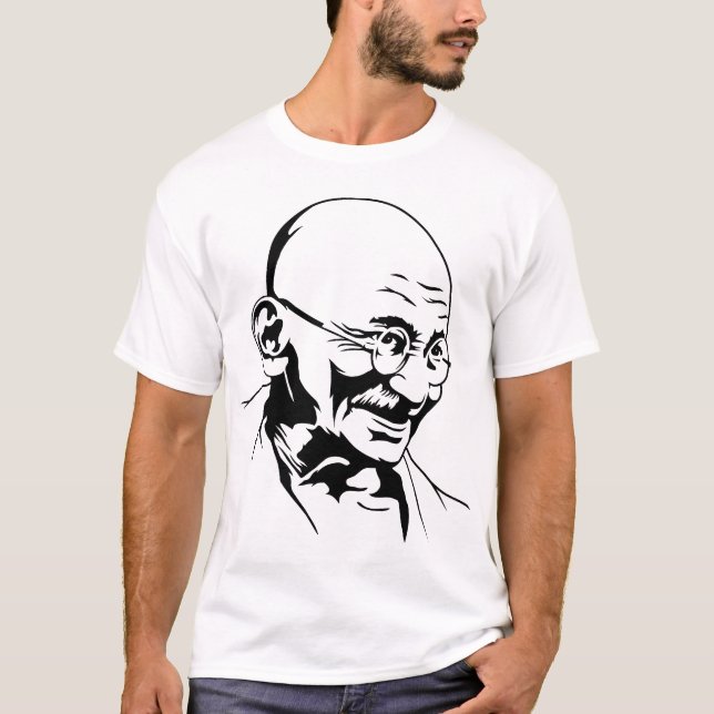 Mahatma Gandhi Portrait T-Shirt (Front)