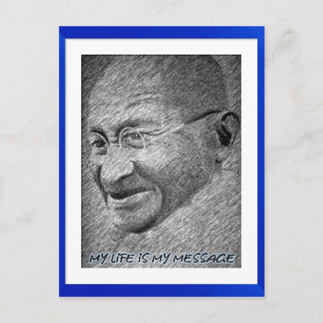 Mahatma Gandhi Postcard (Front)