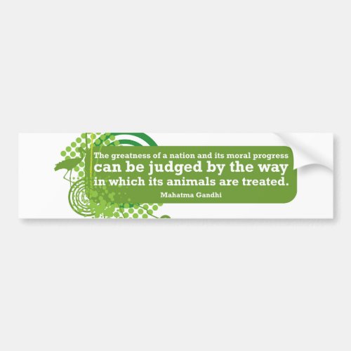 Mahatma Gandhi Quote Bumper Sticker