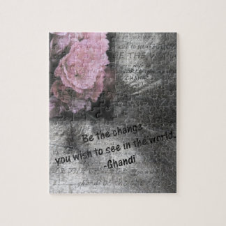 Mahatma Gandhi Quote Gift Jigsaw Puzzle
