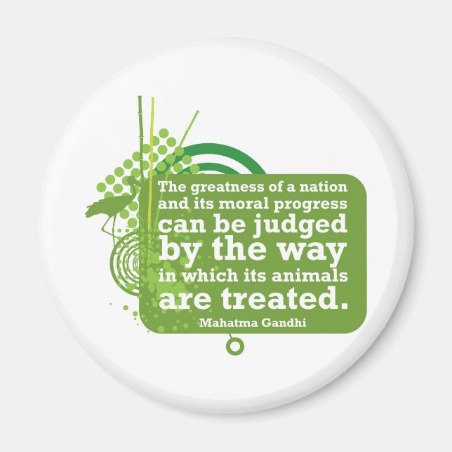 Mahatma Gandhi Quote Magnet (Front)