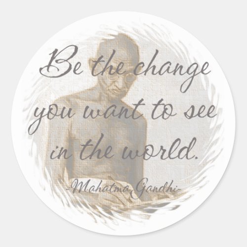 Mahatma Gandhi Quote Stickers