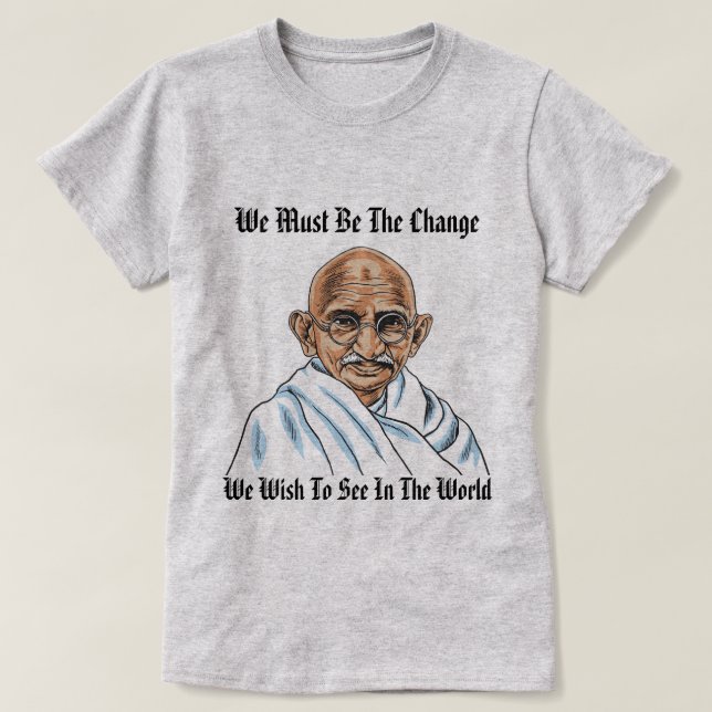 Mahatma Gandhi Quote! Women's T-Shirt (Design Front)