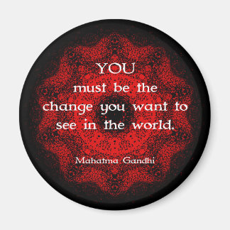 Mahatma Gandhi Wisdom Saying about action Magnet