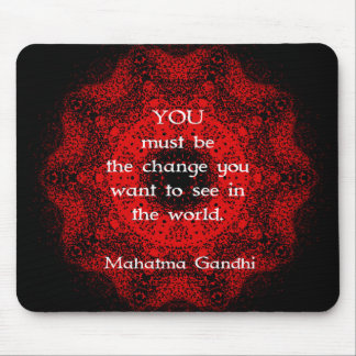 Mahatma Gandhi Wisdom Saying about action Mouse Pad
