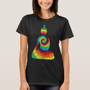 Mahayana Buddhism Tie Dye Vajrayana Buddha Statue T-Shirt