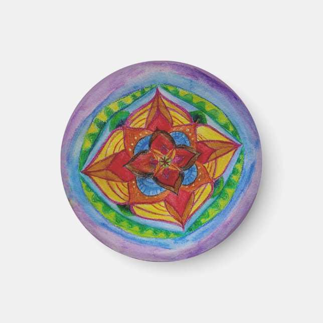 Mahdala Small, 3.2 Cm Round Magnet (Front)