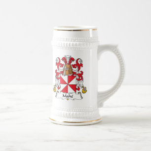 Mahe Family Crest Beer Stein