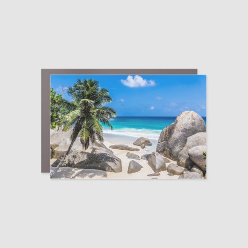 Mahe Seychelles Carana Beach gift Poster Car Magnet