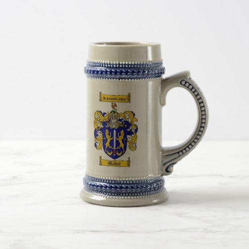 Maher Coat of Arms Stein  Maher Crest Stein