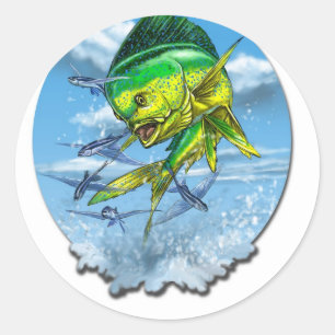 mahi-1 classic round sticker