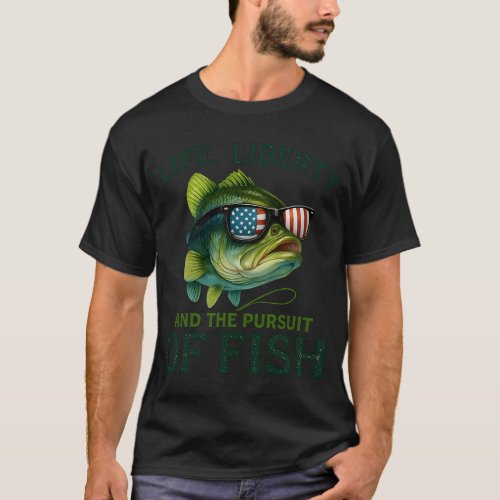 Mahi-Mahi American Flag Badge T-Shirt