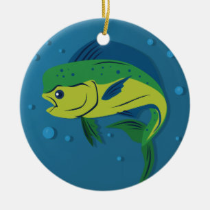 Mahi Mahi Ceramic Ornament