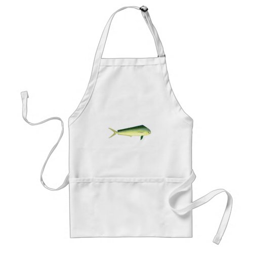 Mahi Mahi _ Dolphin Fish Art Adult Apron