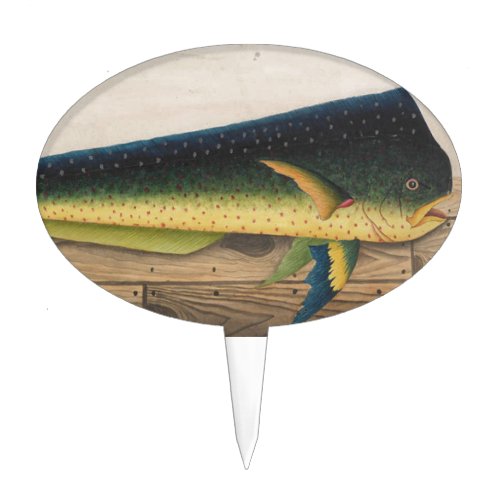 Mahi_Mahi Fish artwork Cake Topper