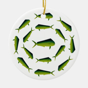 Mahi Mahi Fish - Dolphin - Dorado Ceramic Ornament