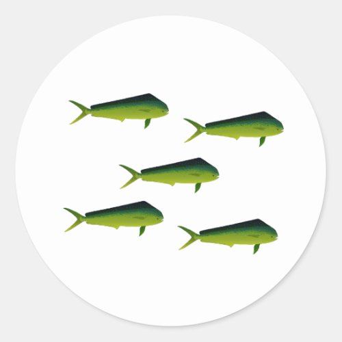 Mahi Mahi Fish _ Dolphin _ Dorado Classic Round Sticker