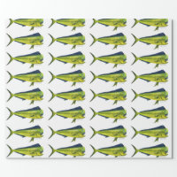 Mahi Mahi fish wrapping paper