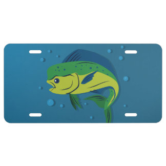 Mahi Mahi License Plate