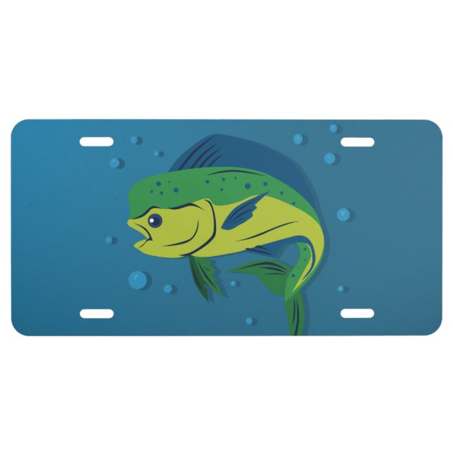 Mahi Mahi License Plate (Front)