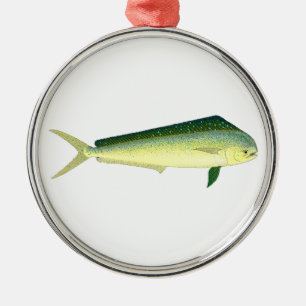 Mahi Mahi Metal Ornament
