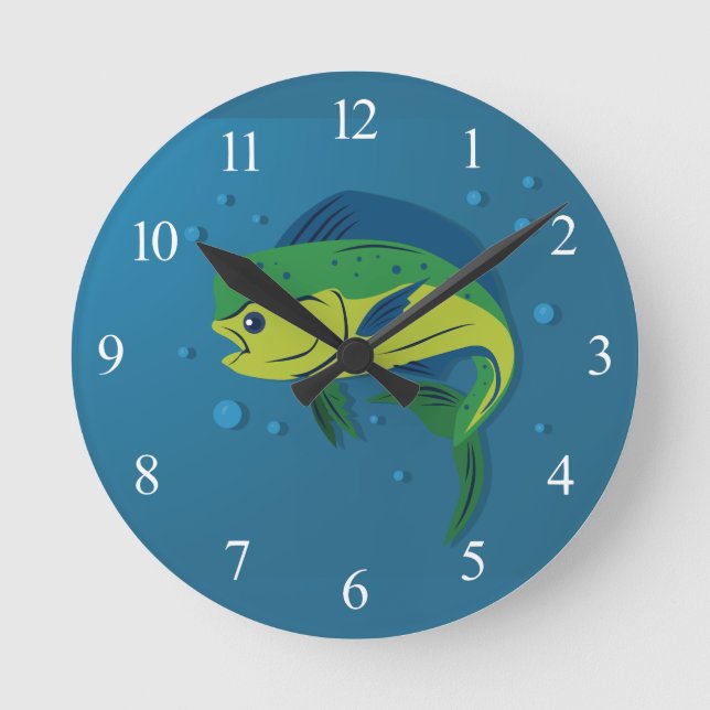 Mahi Mahi Round Clock (Front)