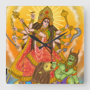 Mahishasur Mardini Durga Clock